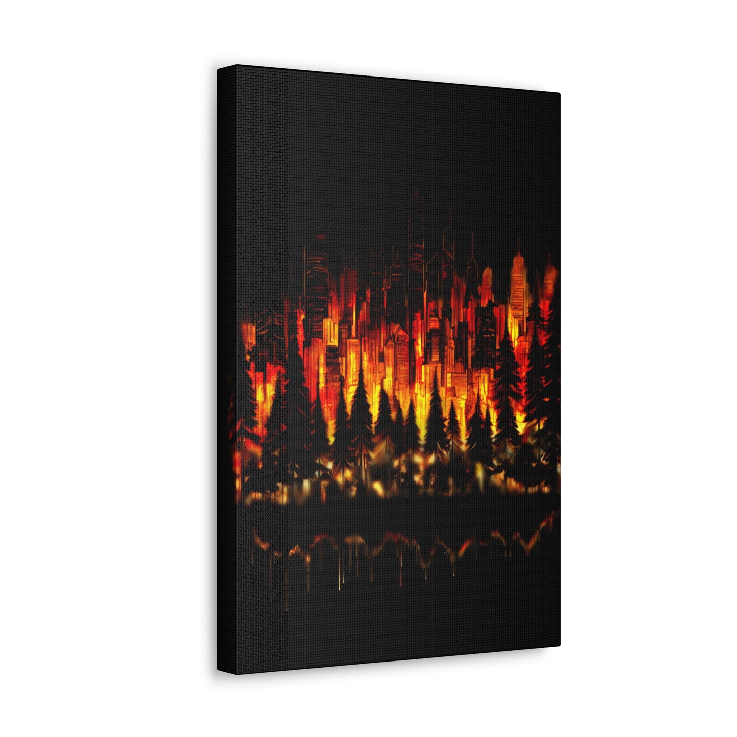 Night Light Life Landscape - Canvas