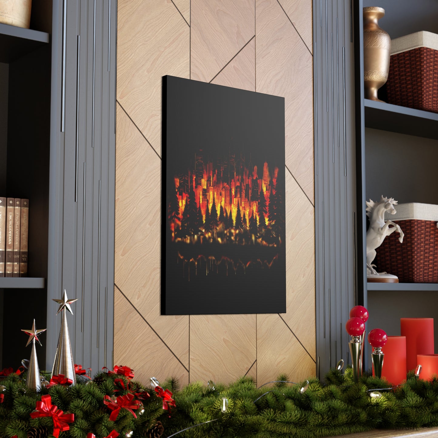 Night Light Life Landscape - Canvas