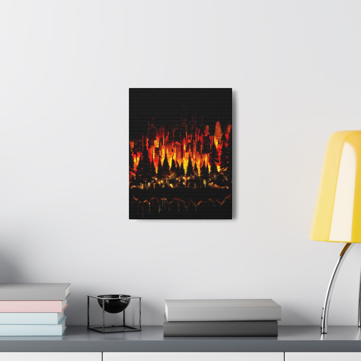 Night Light Life Landscape - Canvas