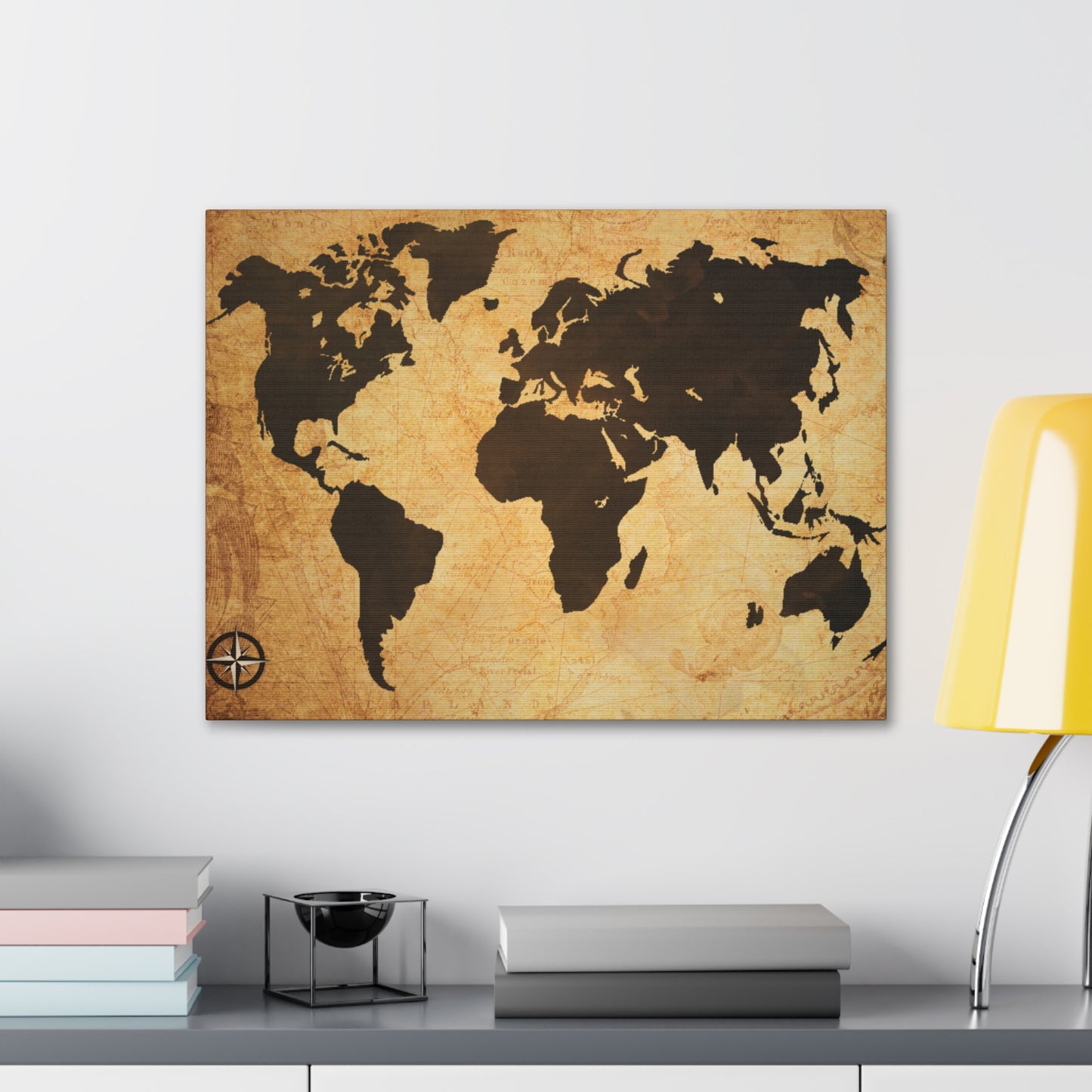 World Map Espresso Coffee Course - Canvas