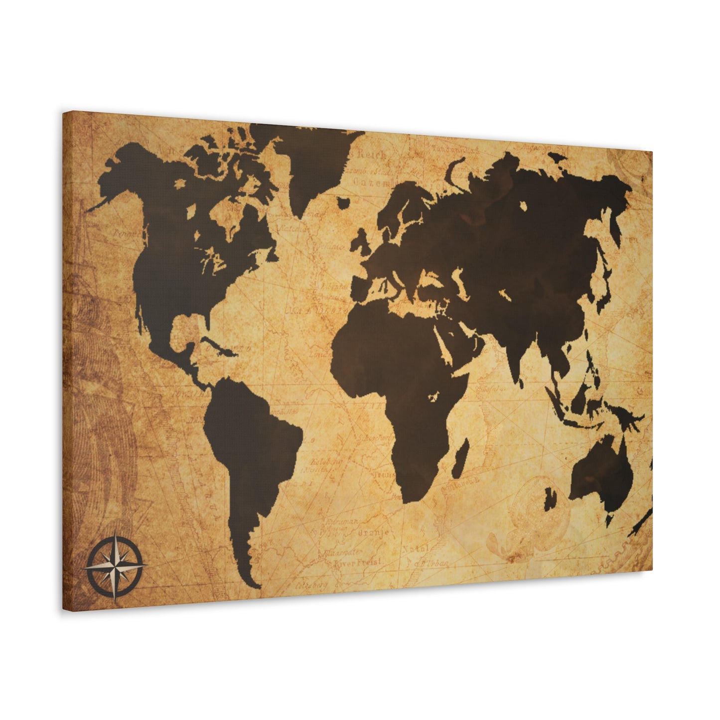 World Map Espresso Coffee Course - Canvas