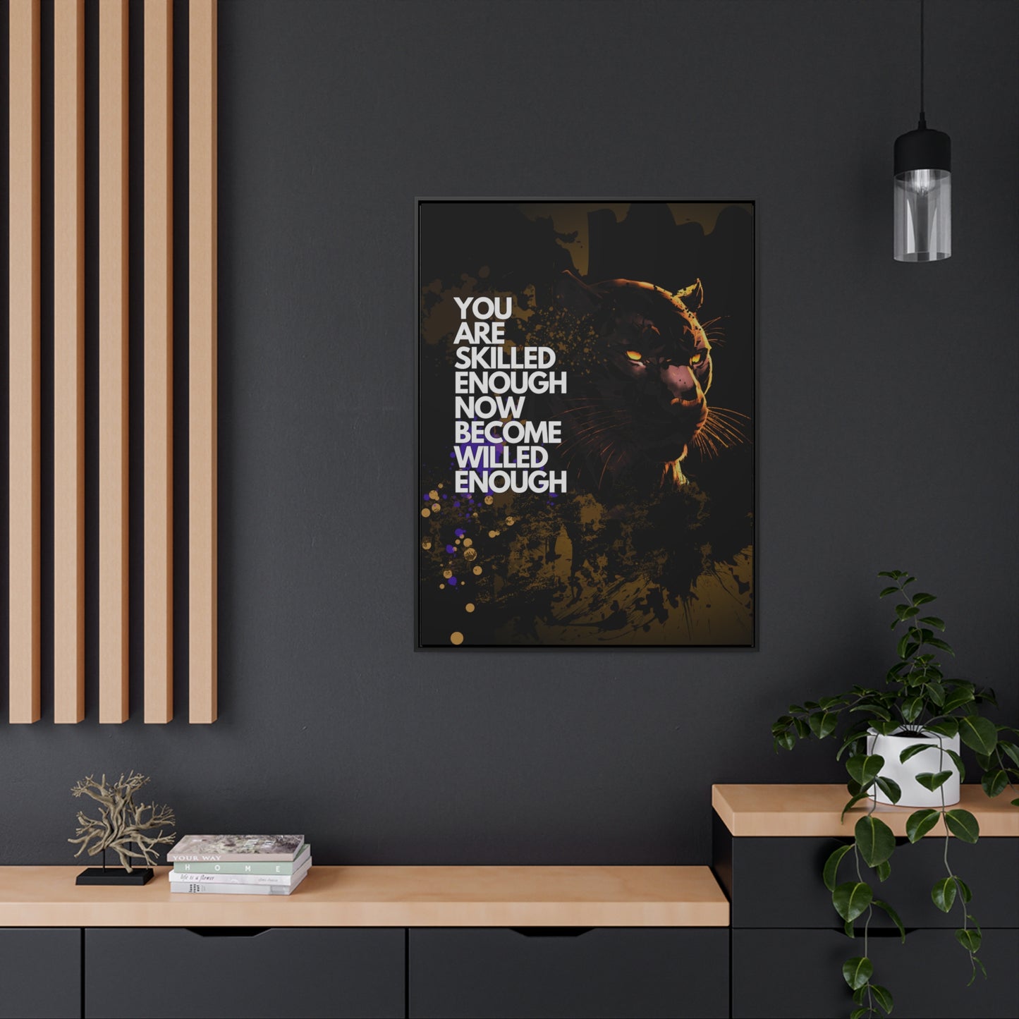 WILLED Motive - Canvas with Vertical Frame