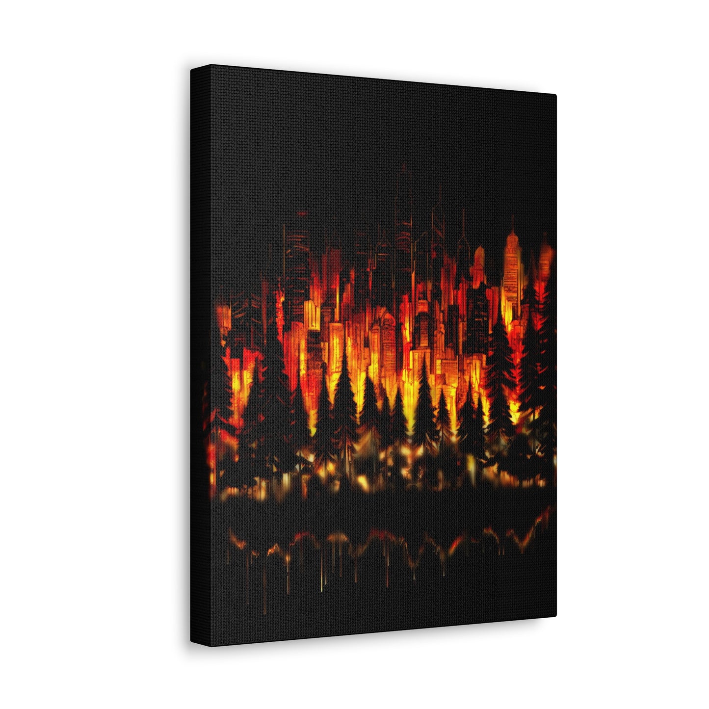 Night Light Life Landscape - Canvas