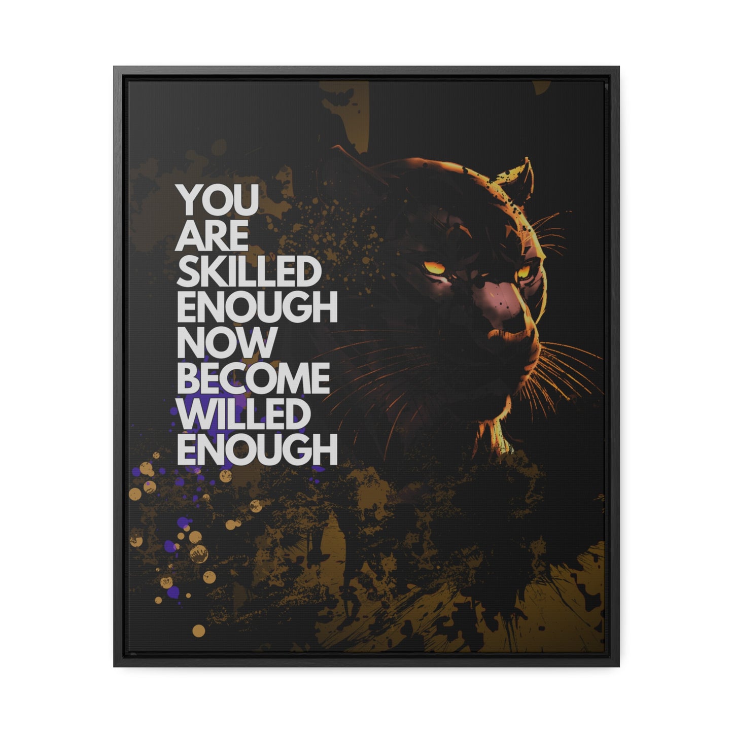 WILLED Motive - Canvas with Vertical Frame