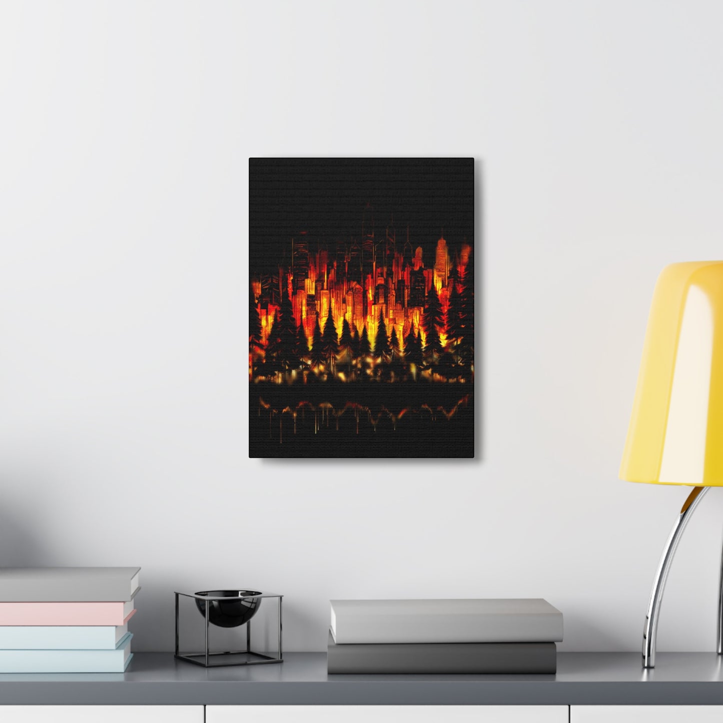 Night Light Life Landscape - Canvas