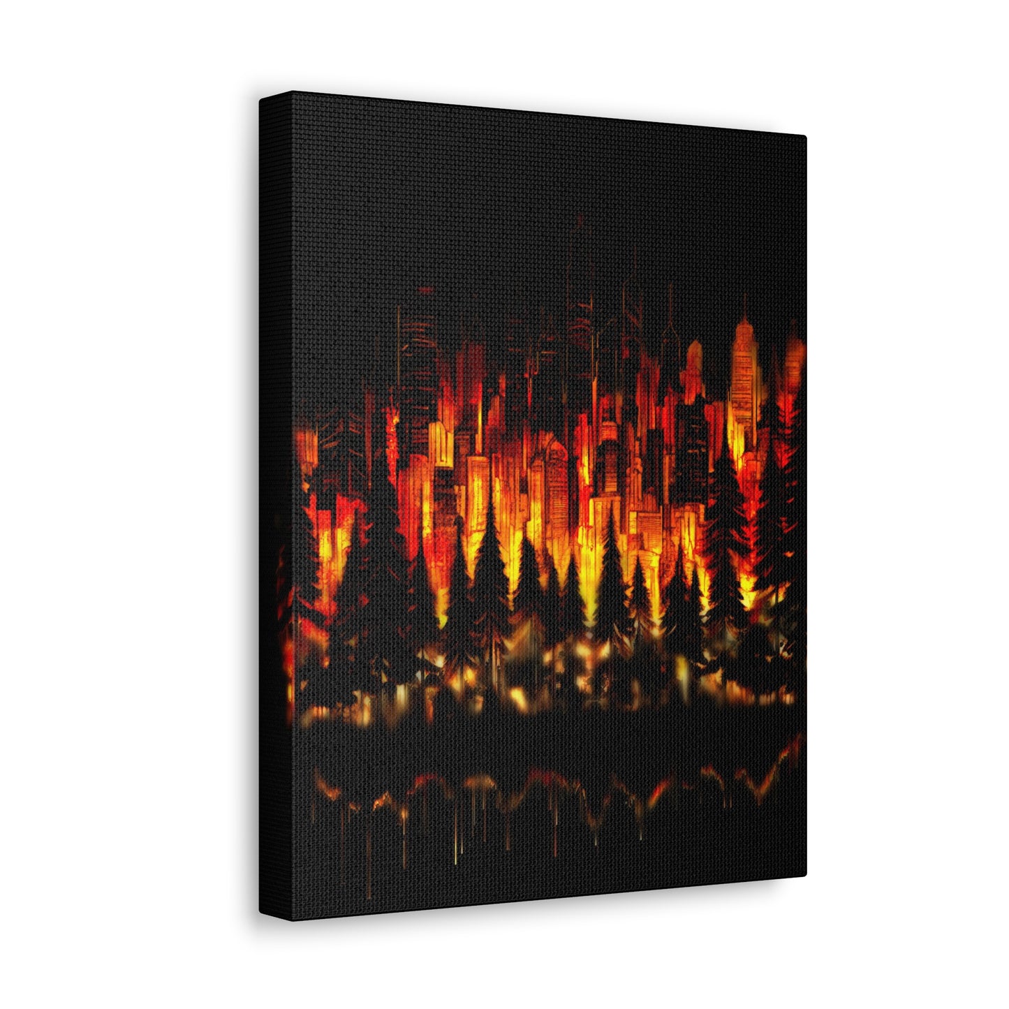 Night Light Life Landscape - Canvas