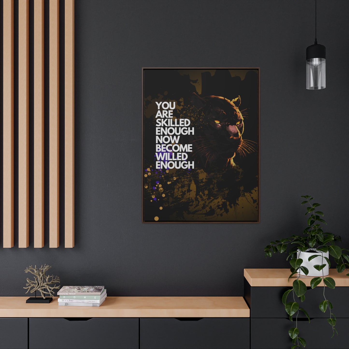 WILLED Motive - Canvas with Vertical Frame