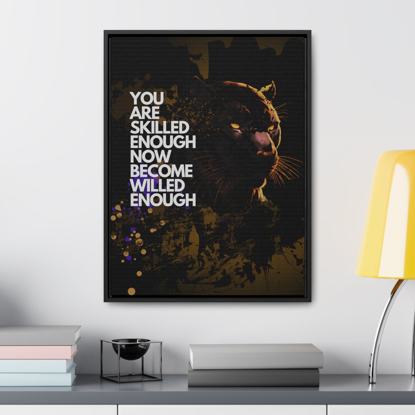 WILLED Motive - Canvas with Vertical Frame