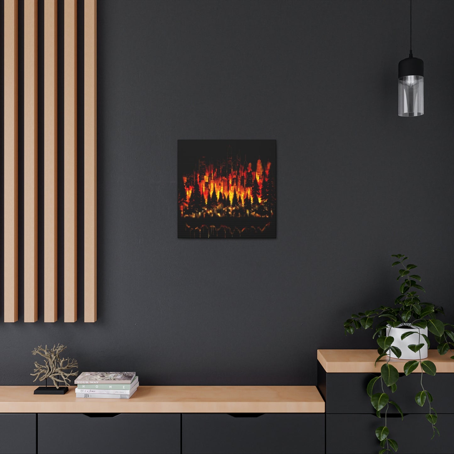 Night Light Life Landscape - Canvas