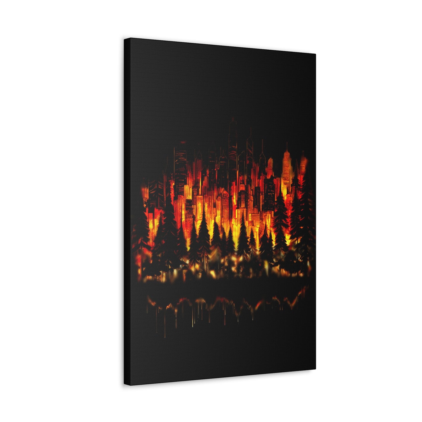 Night Light Life Landscape - Canvas