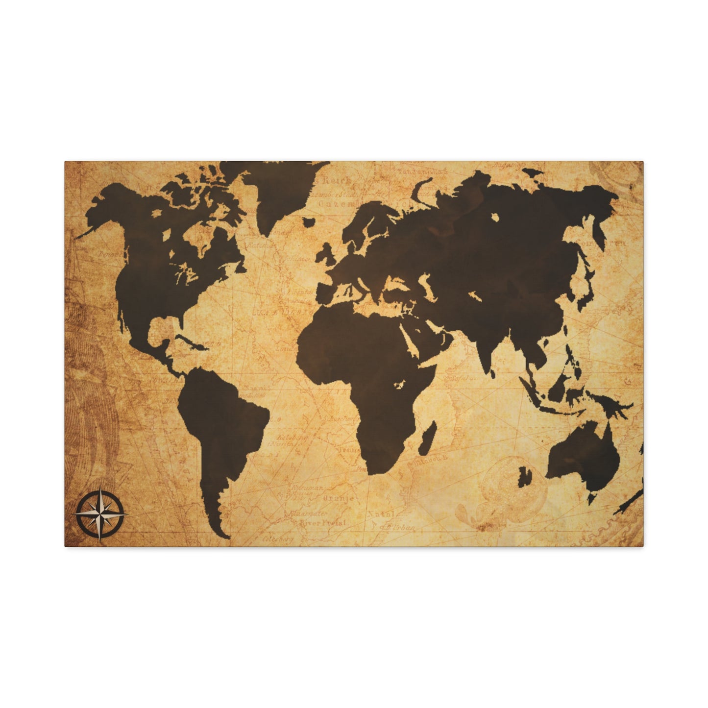 World Map Espresso Coffee Course - Canvas