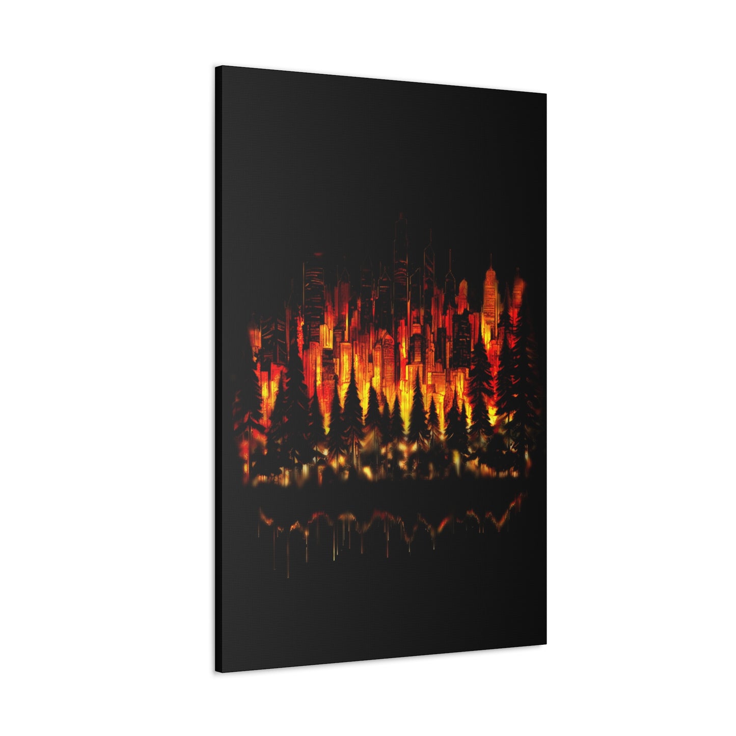 Night Light Life Landscape - Canvas