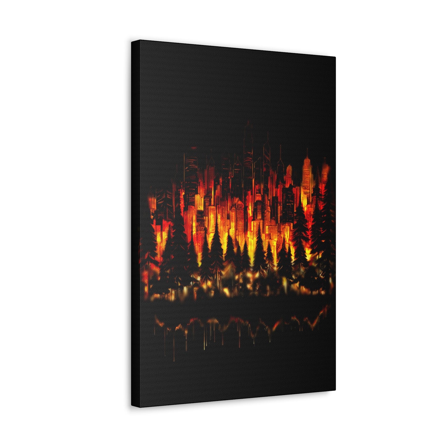 Night Light Life Landscape - Canvas
