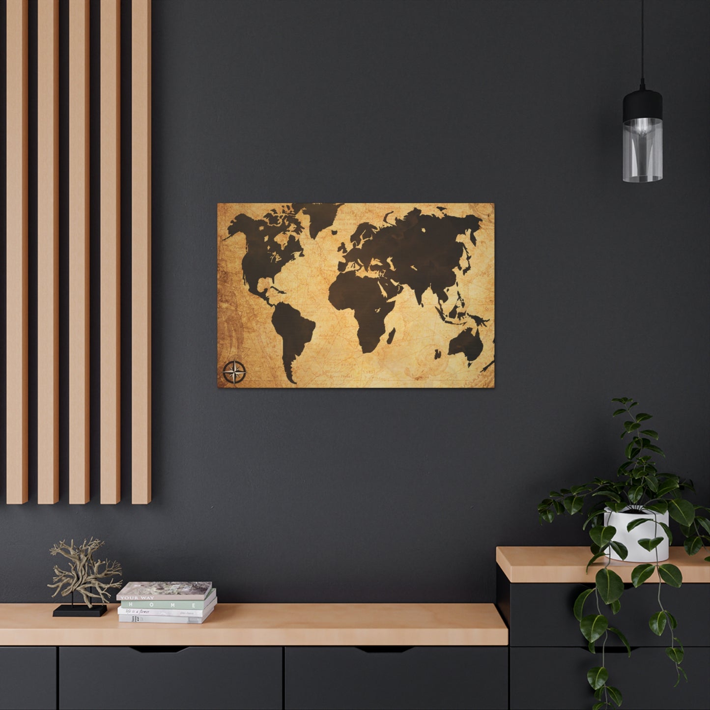World Map Espresso Coffee Course - Canvas