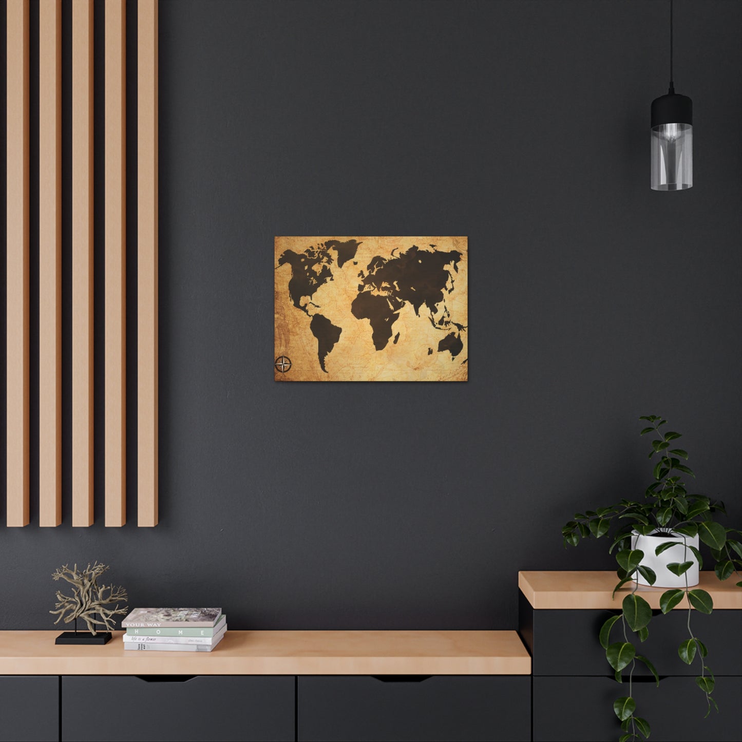 World Map Espresso Coffee Course - Canvas
