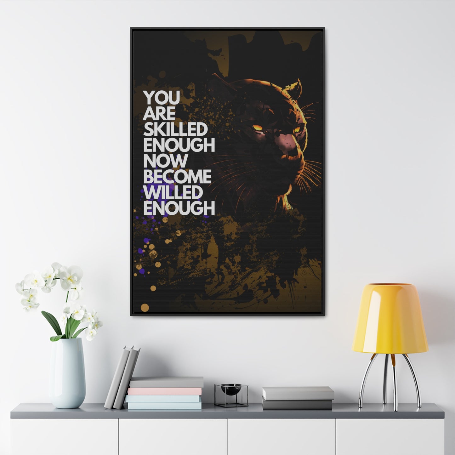 WILLED Motive - Canvas with Vertical Frame