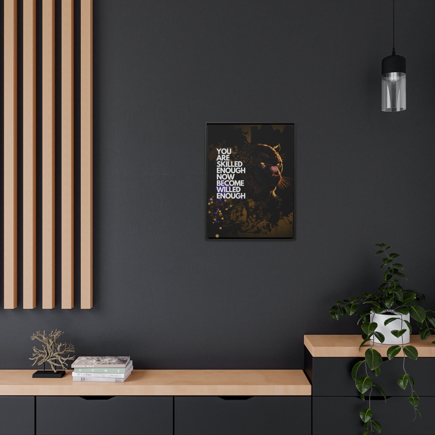 WILLED Motive - Canvas with Vertical Frame