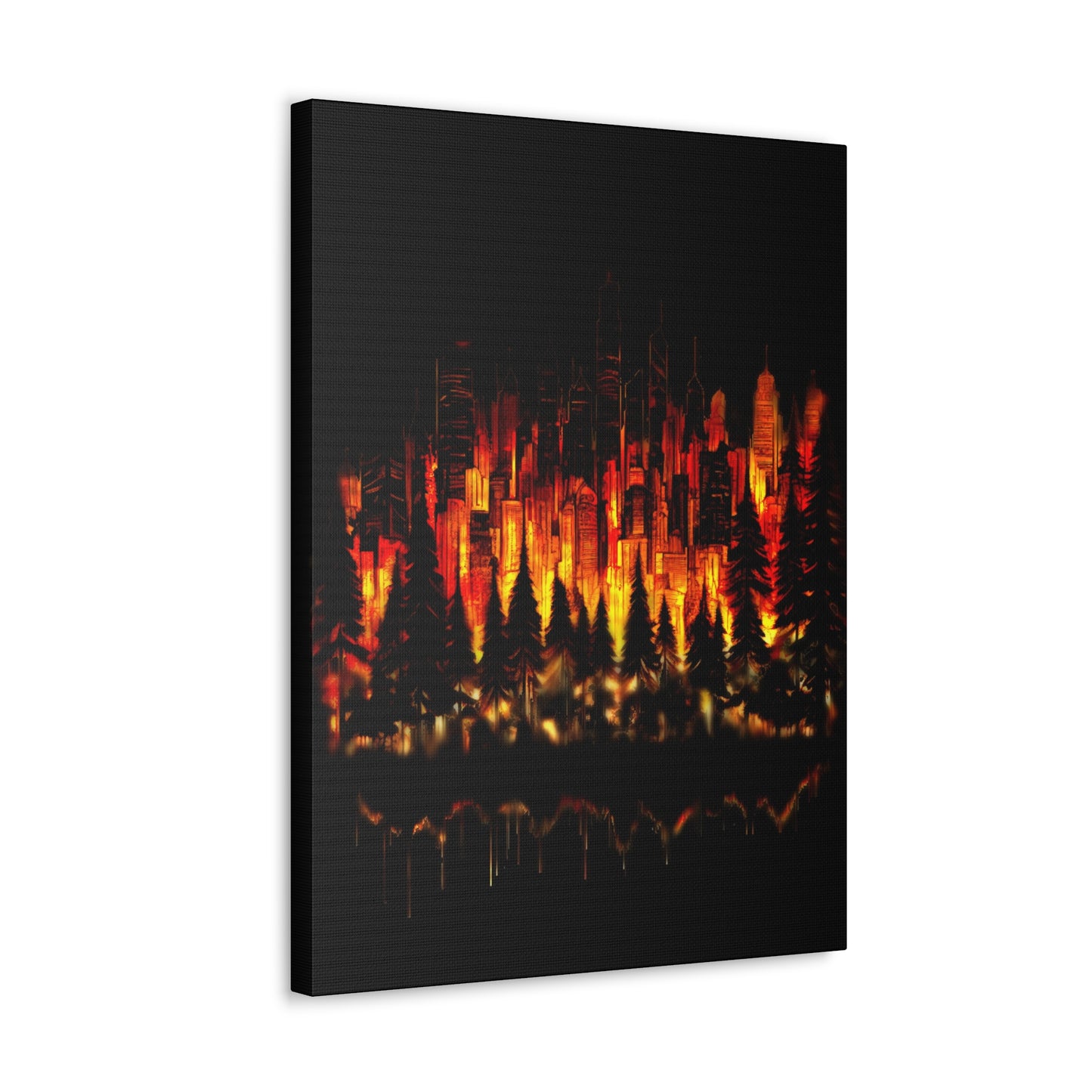 Night Light Life Landscape - Canvas