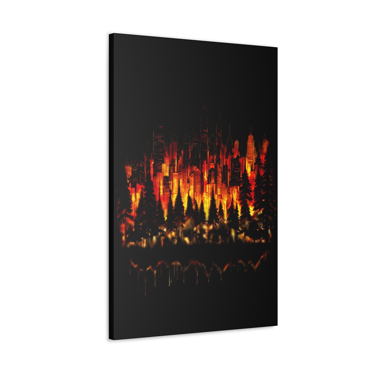 Night Light Life Landscape - Canvas