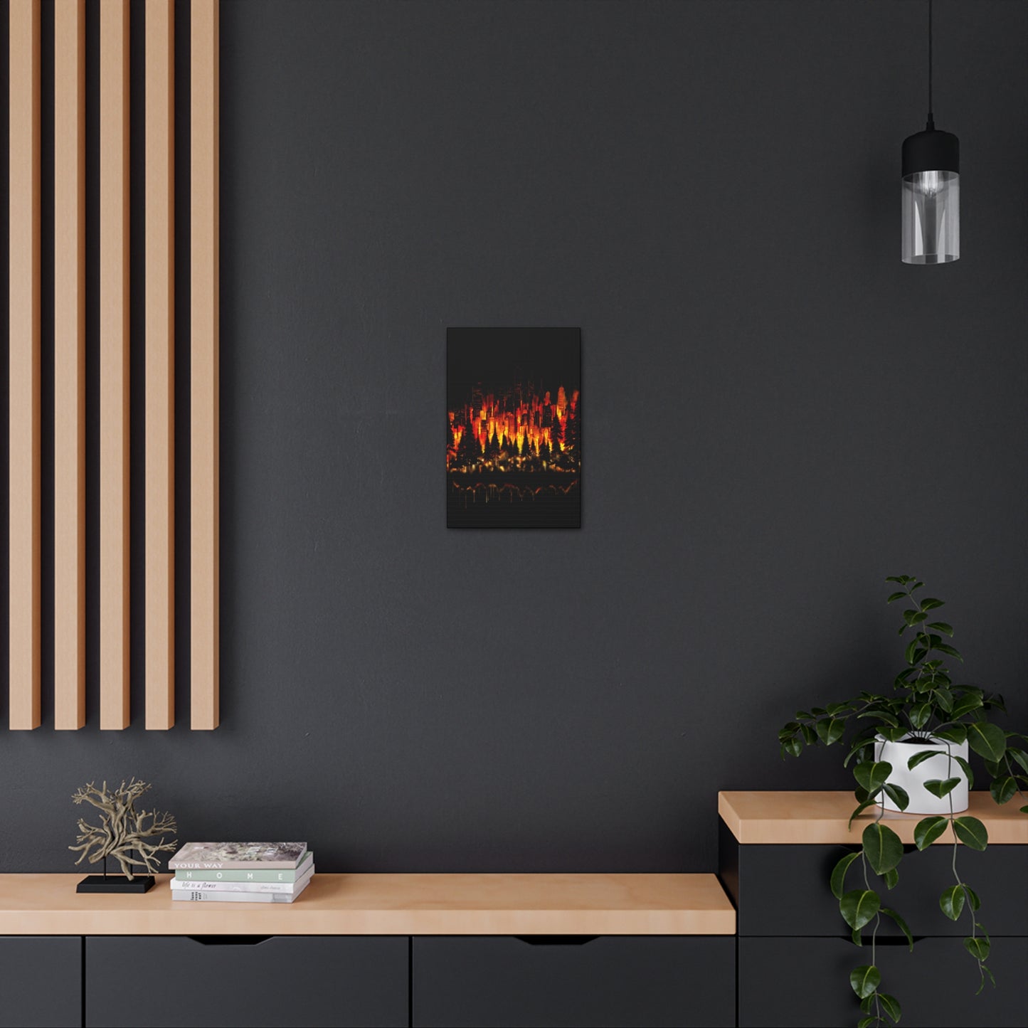 Night Light Life Landscape - Canvas