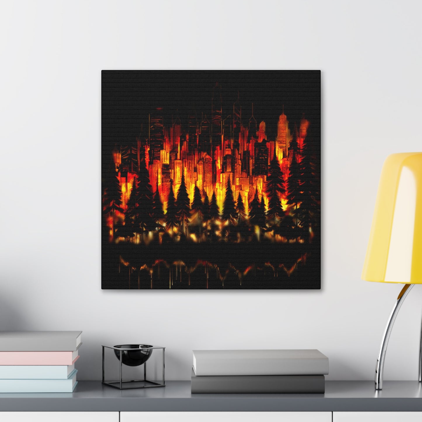 Night Light Life Landscape - Canvas