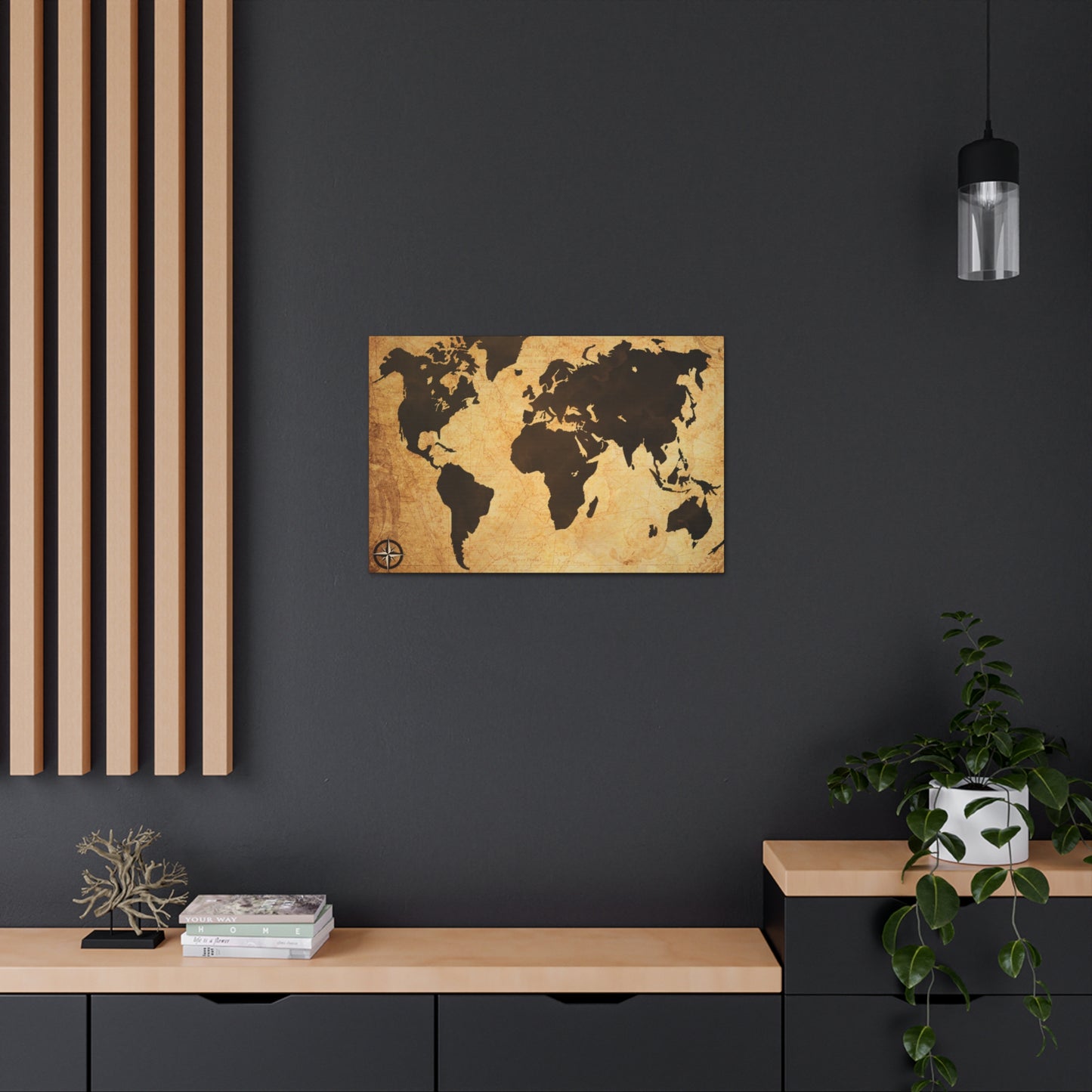 World Map Espresso Coffee Course - Canvas