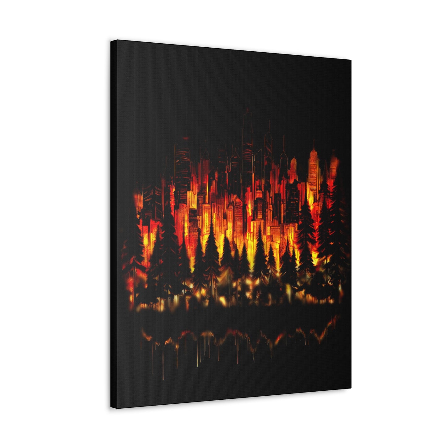Night Light Life Landscape - Canvas