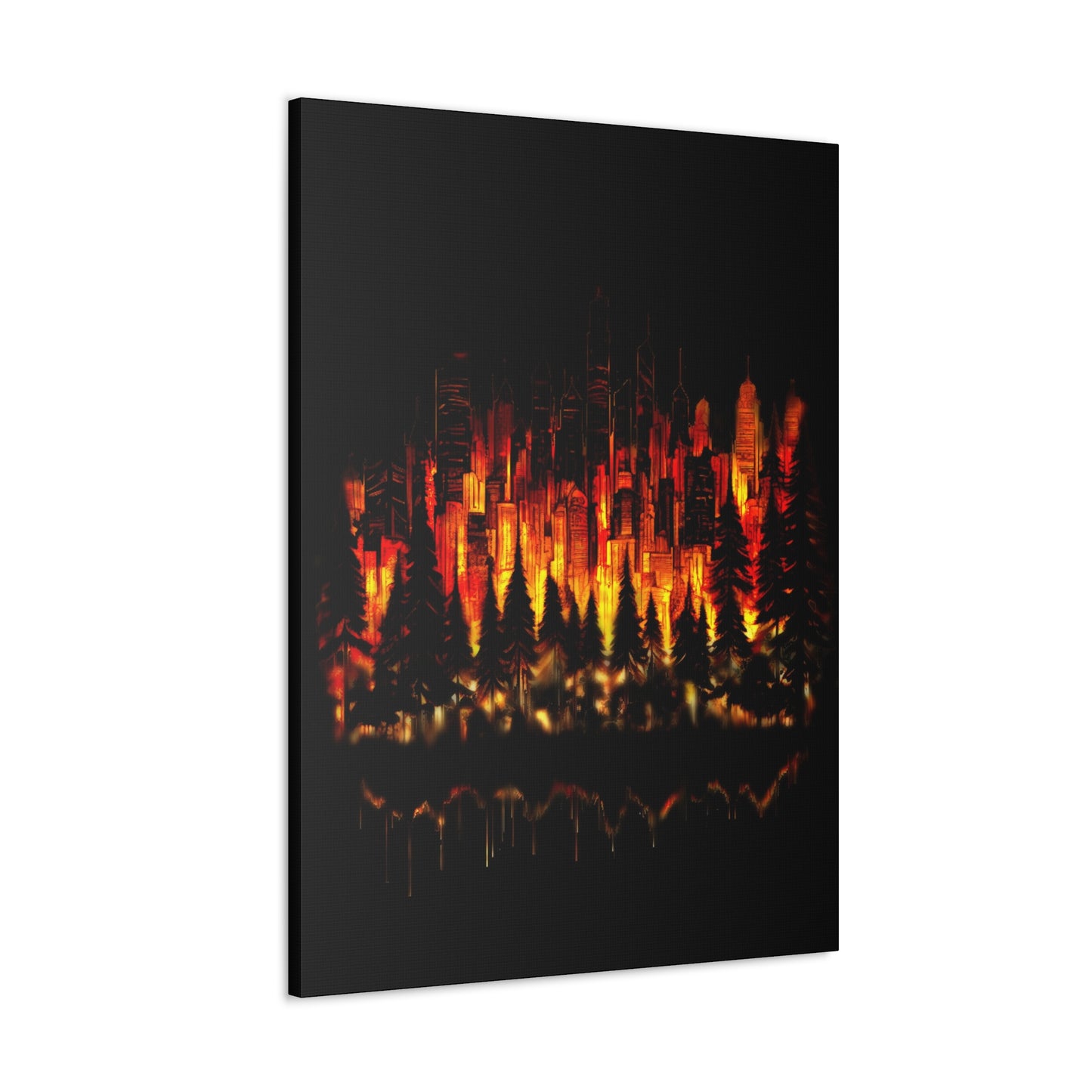 Night Light Life Landscape - Canvas
