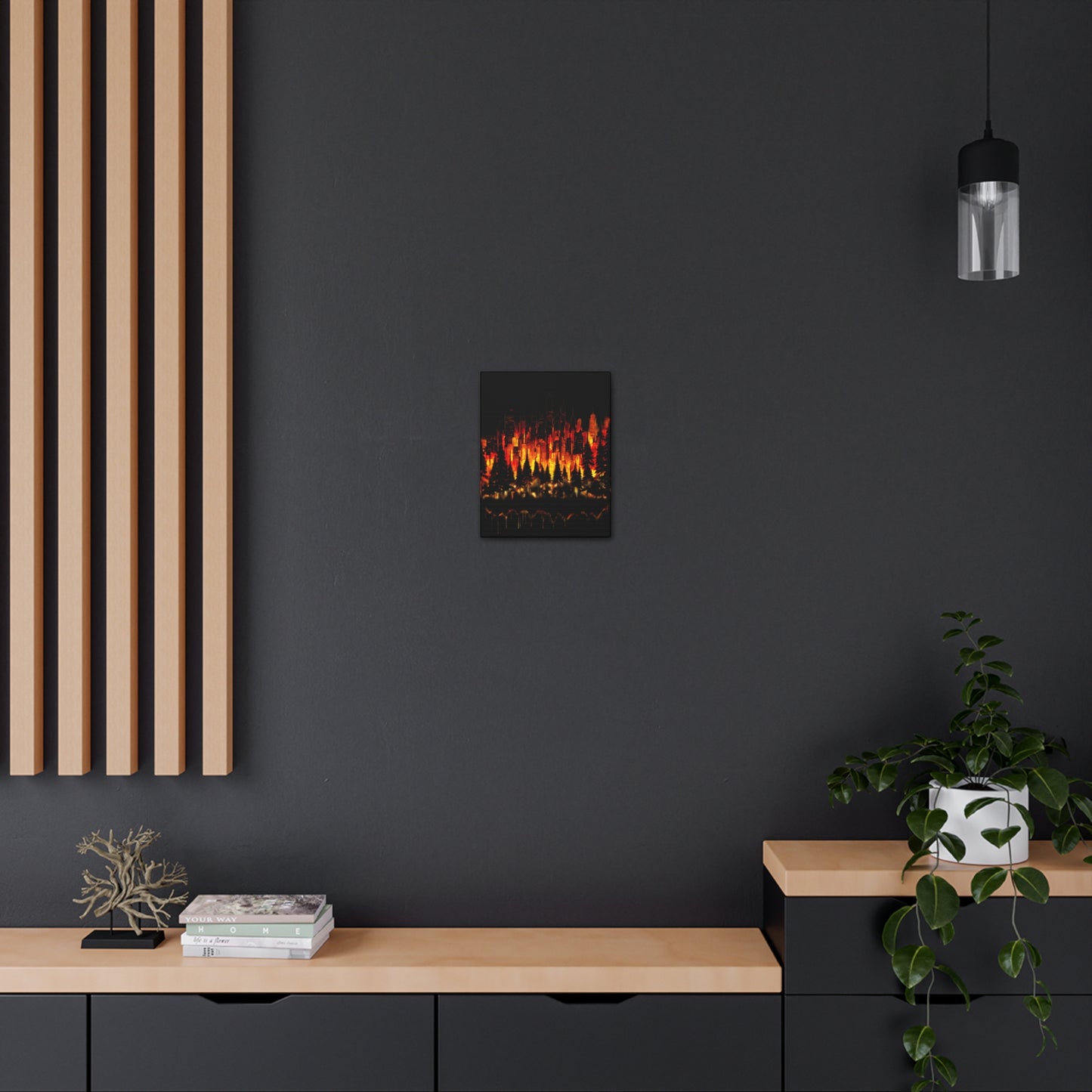 Night Light Life Landscape - Canvas