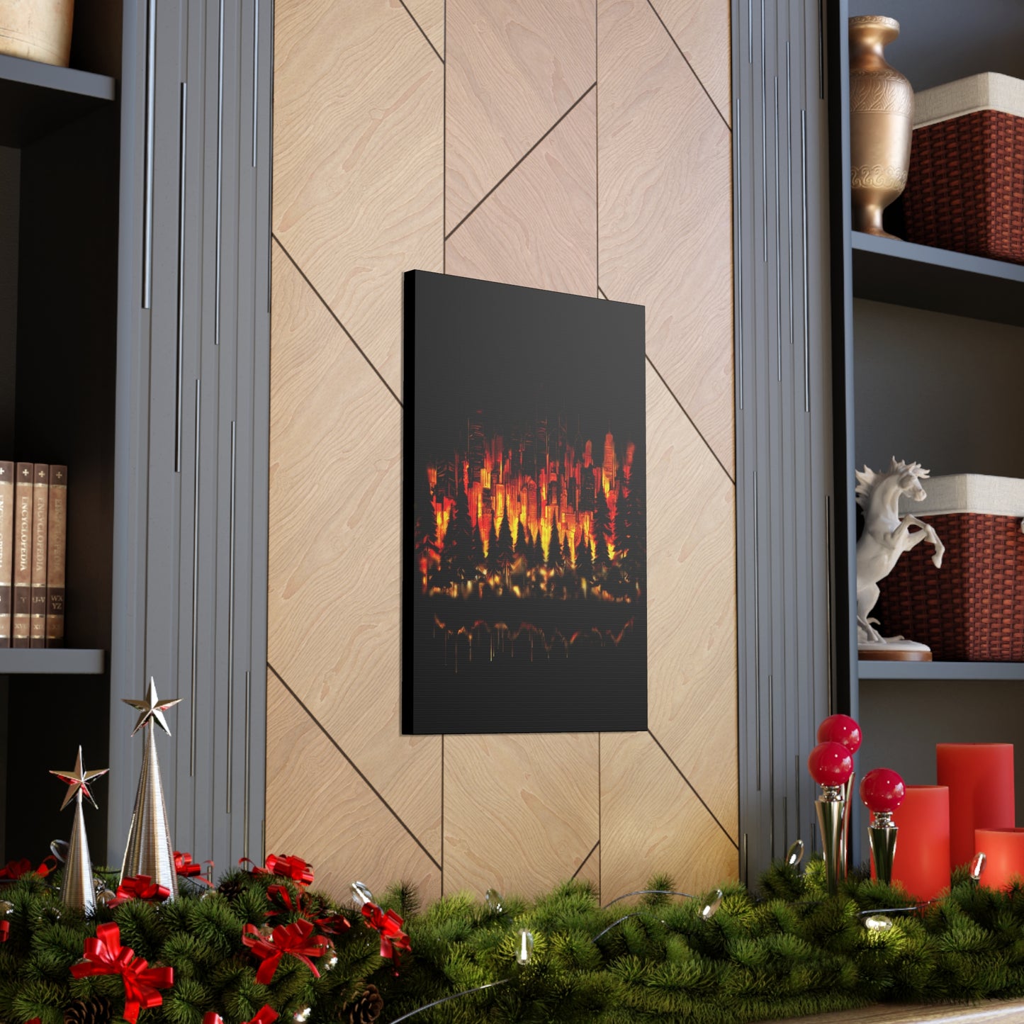 Night Light Life Landscape - Canvas