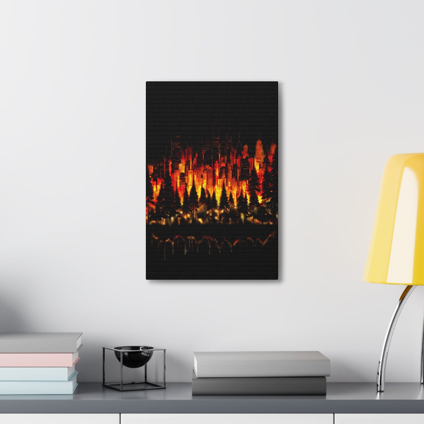 Night Light Life Landscape - Canvas