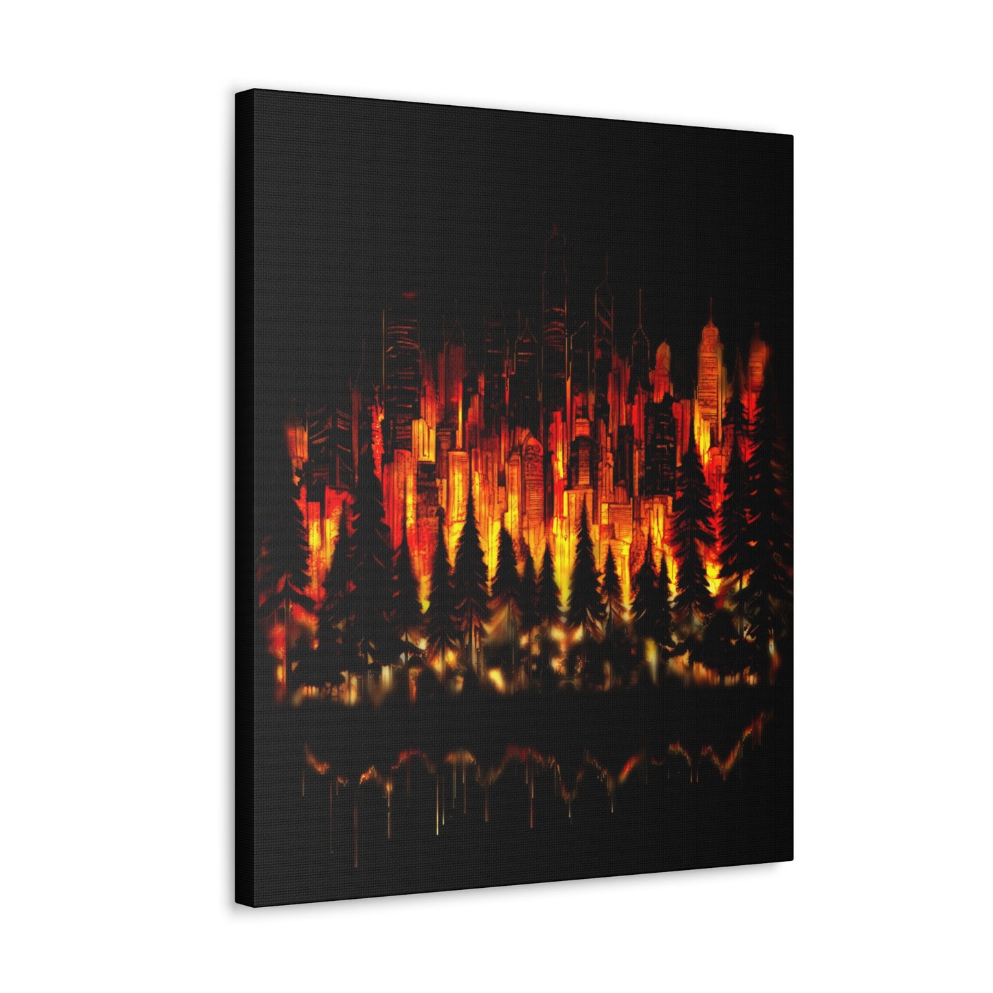 Night Light Life Landscape - Canvas