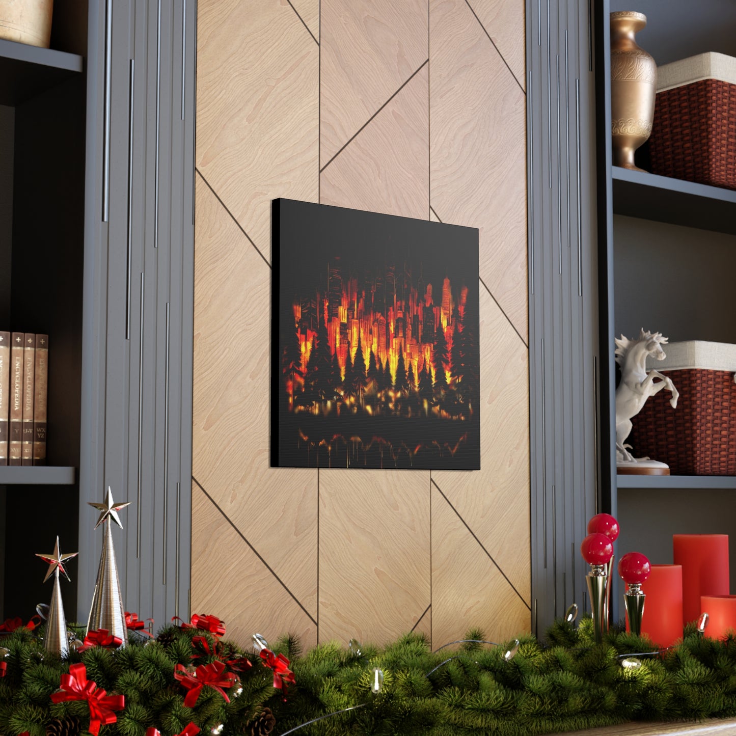 Night Light Life Landscape - Canvas