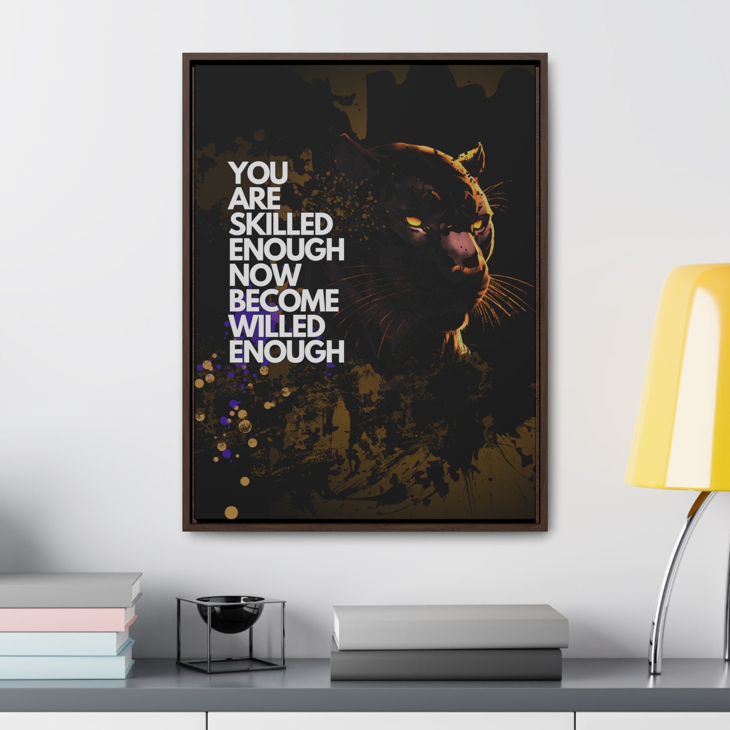 WILLED Motive - Canvas with Vertical Frame