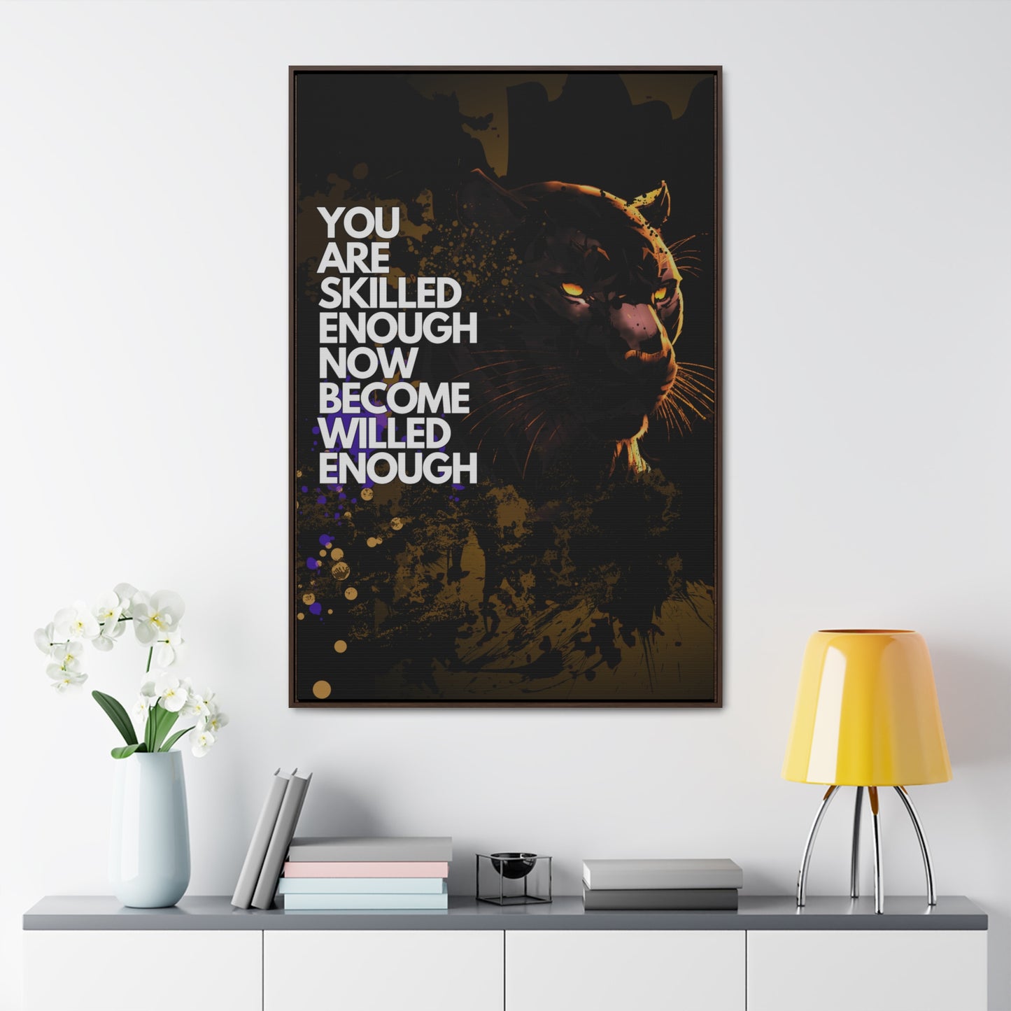 WILLED Motive - Canvas with Vertical Frame