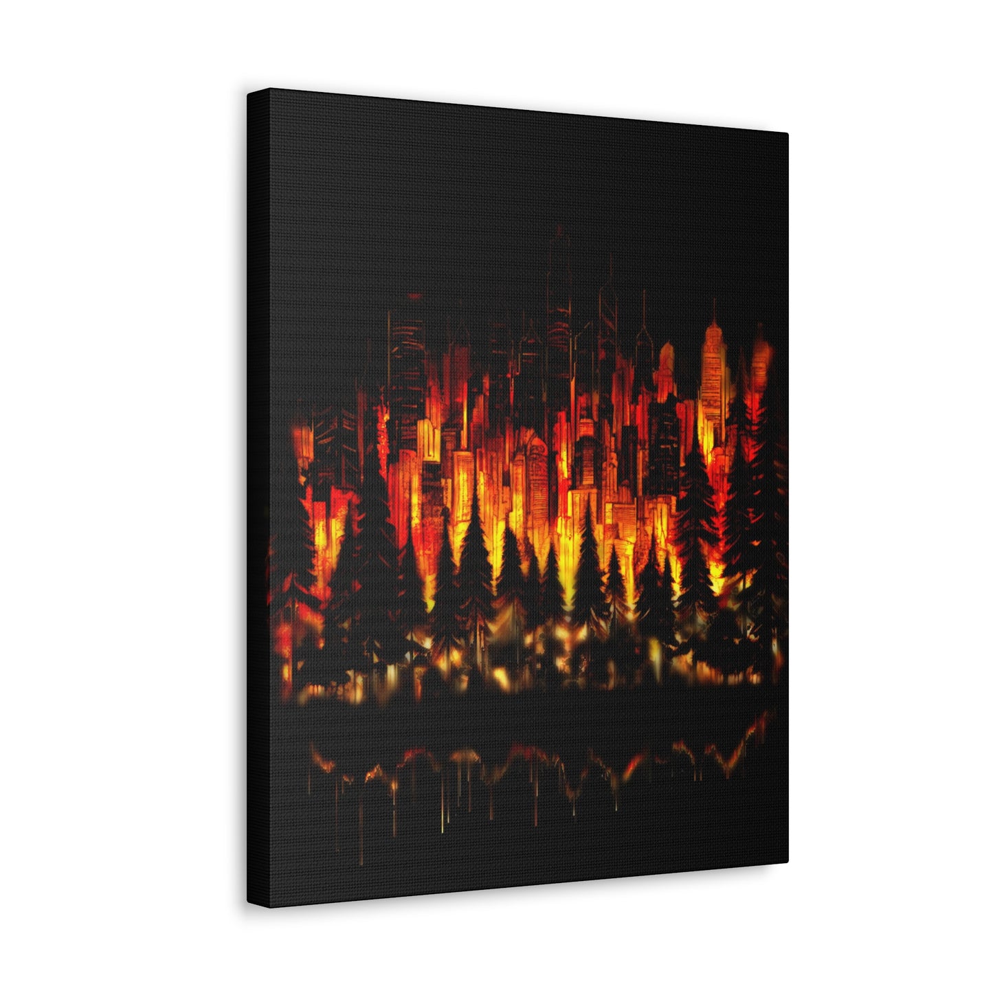 Night Light Life Landscape - Canvas
