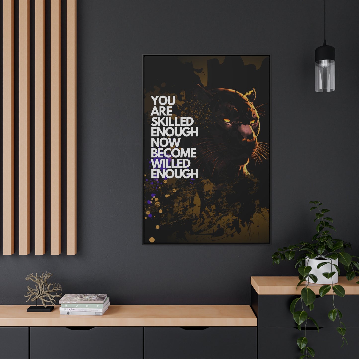 WILLED Motive - Canvas with Vertical Frame