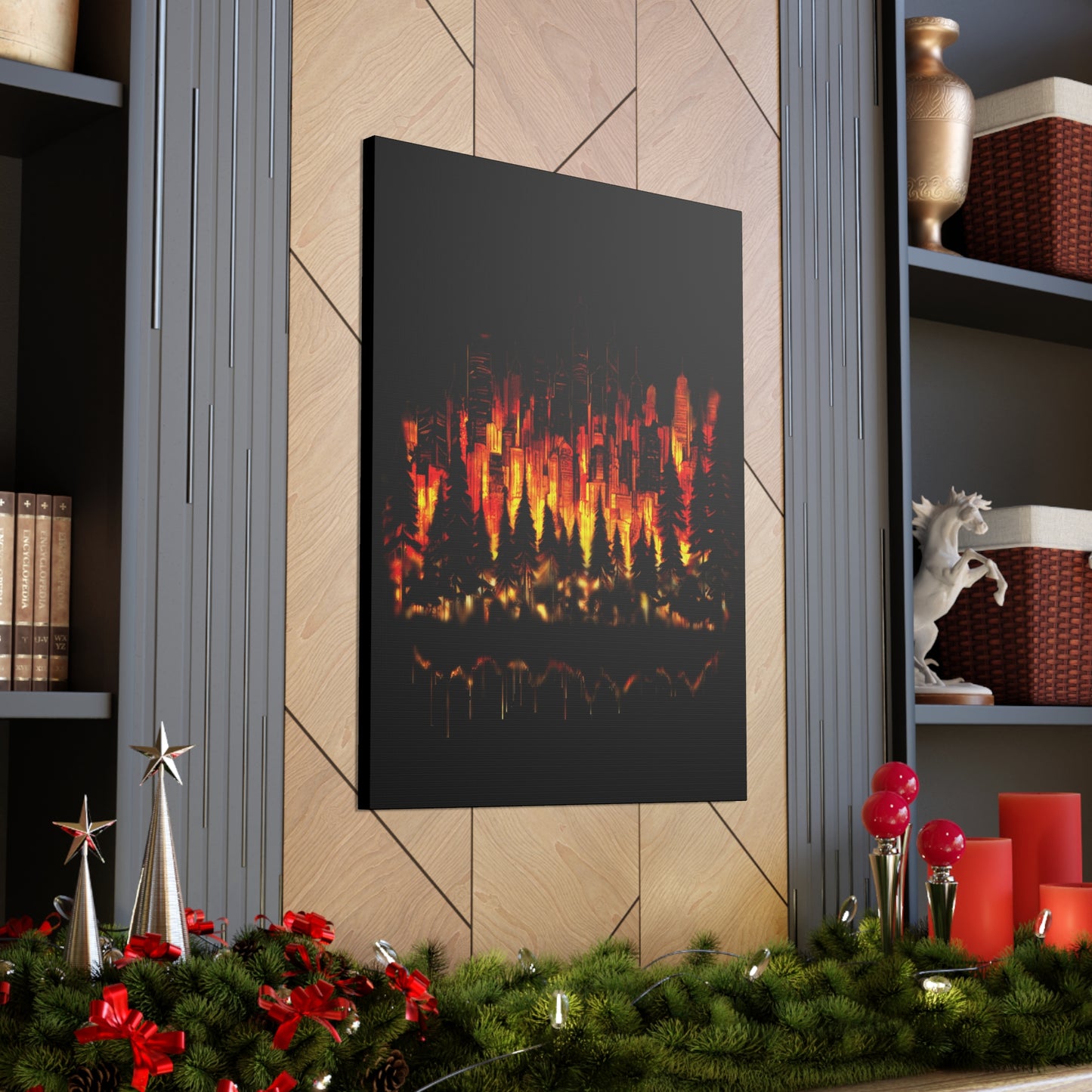 Night Light Life Landscape - Canvas