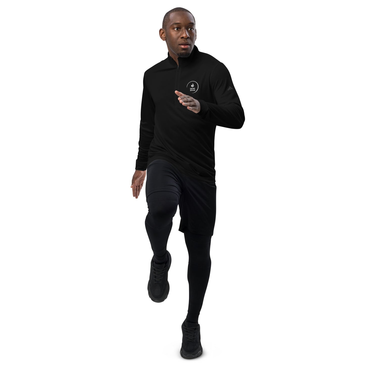 Chasing Fire Blk - Quarter zip pullover