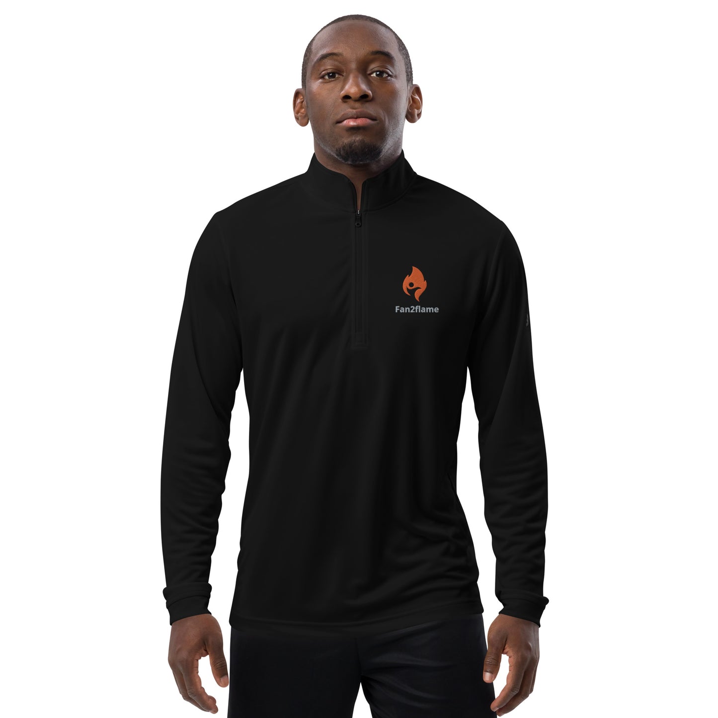 Fan2Flame Active Flame embroidered Quarter zip pullover
