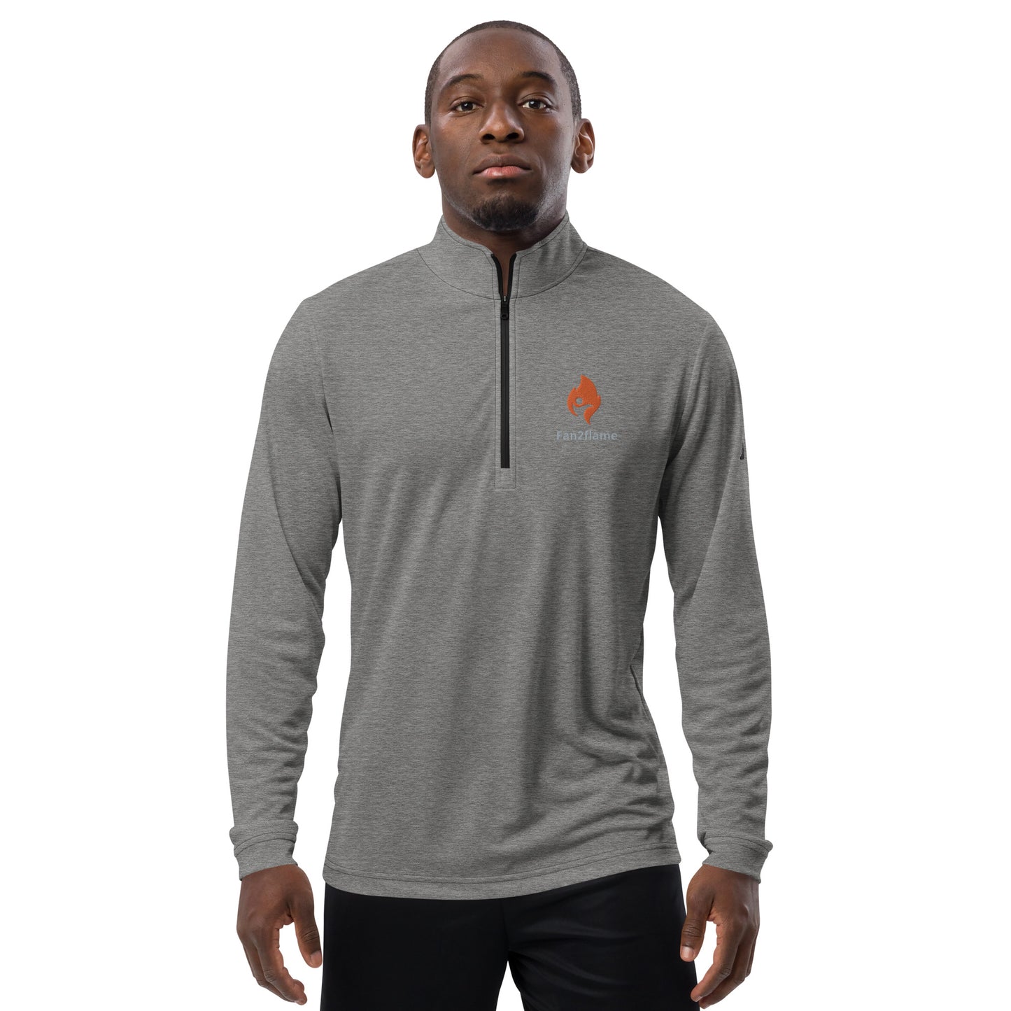 Fan2Flame Active Flame embroidered Quarter zip pullover