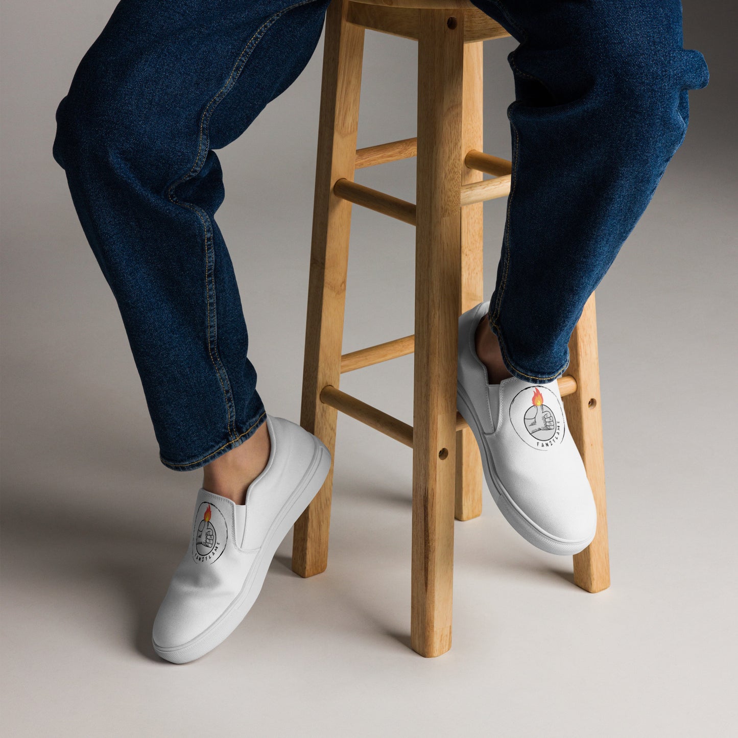 Fan2Flame - Men’s slip-on canvas shoes