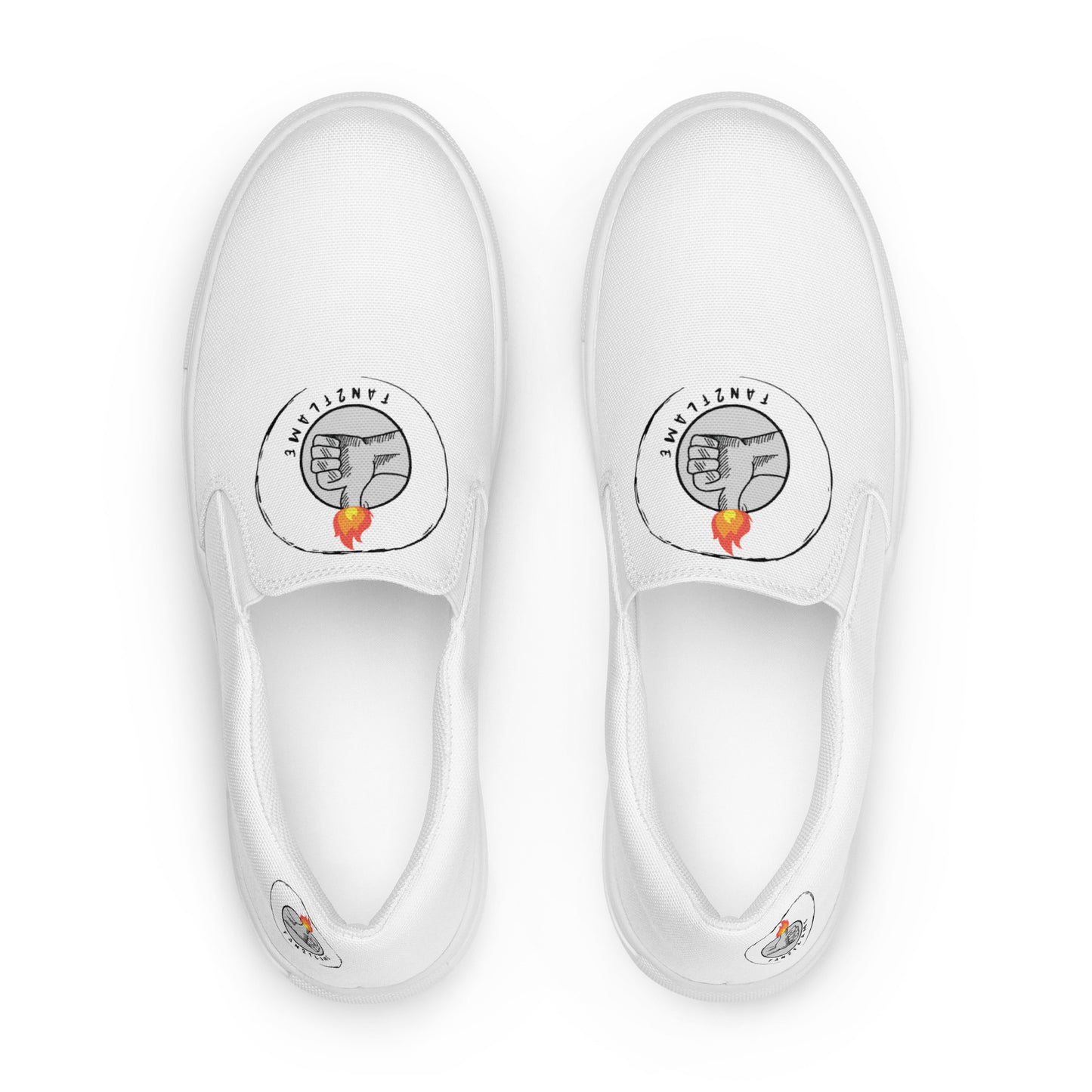 Fan2Flame - Men’s slip-on canvas shoes