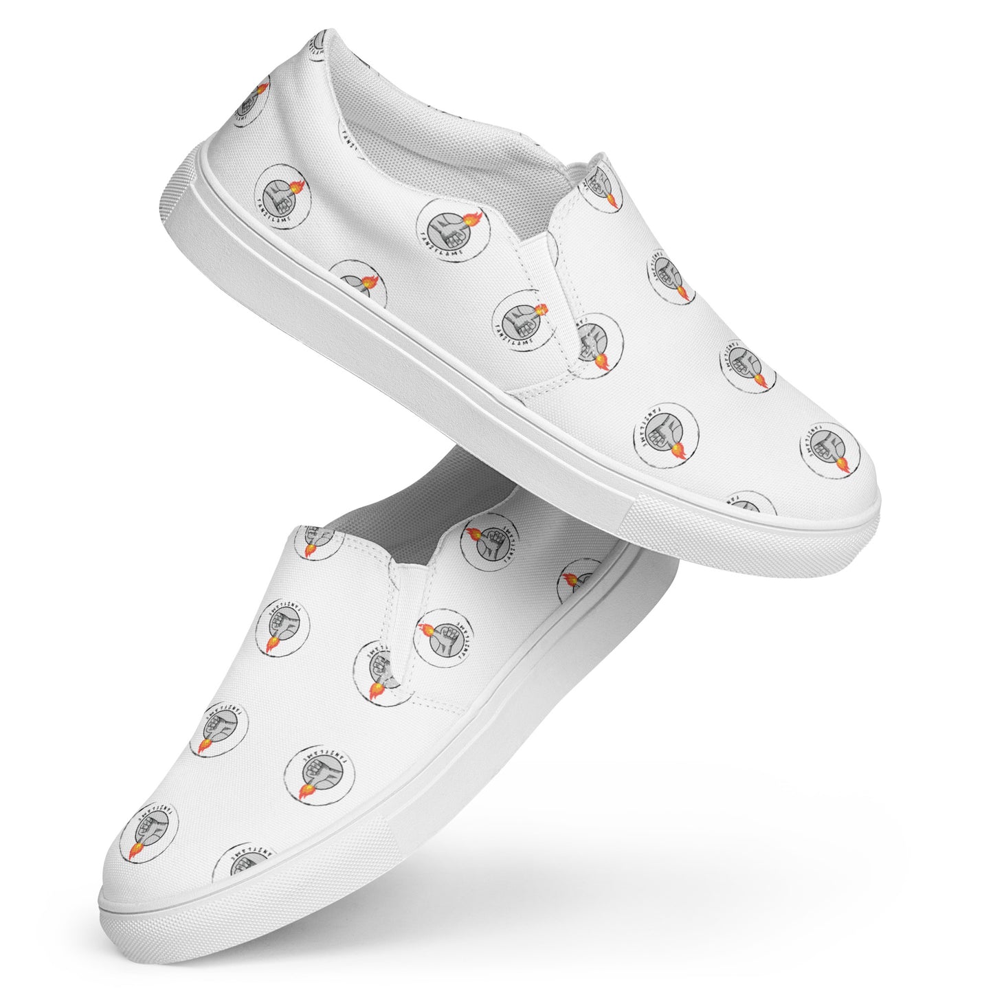 Fan2Flame Print - Women’s slip-on canvas shoes