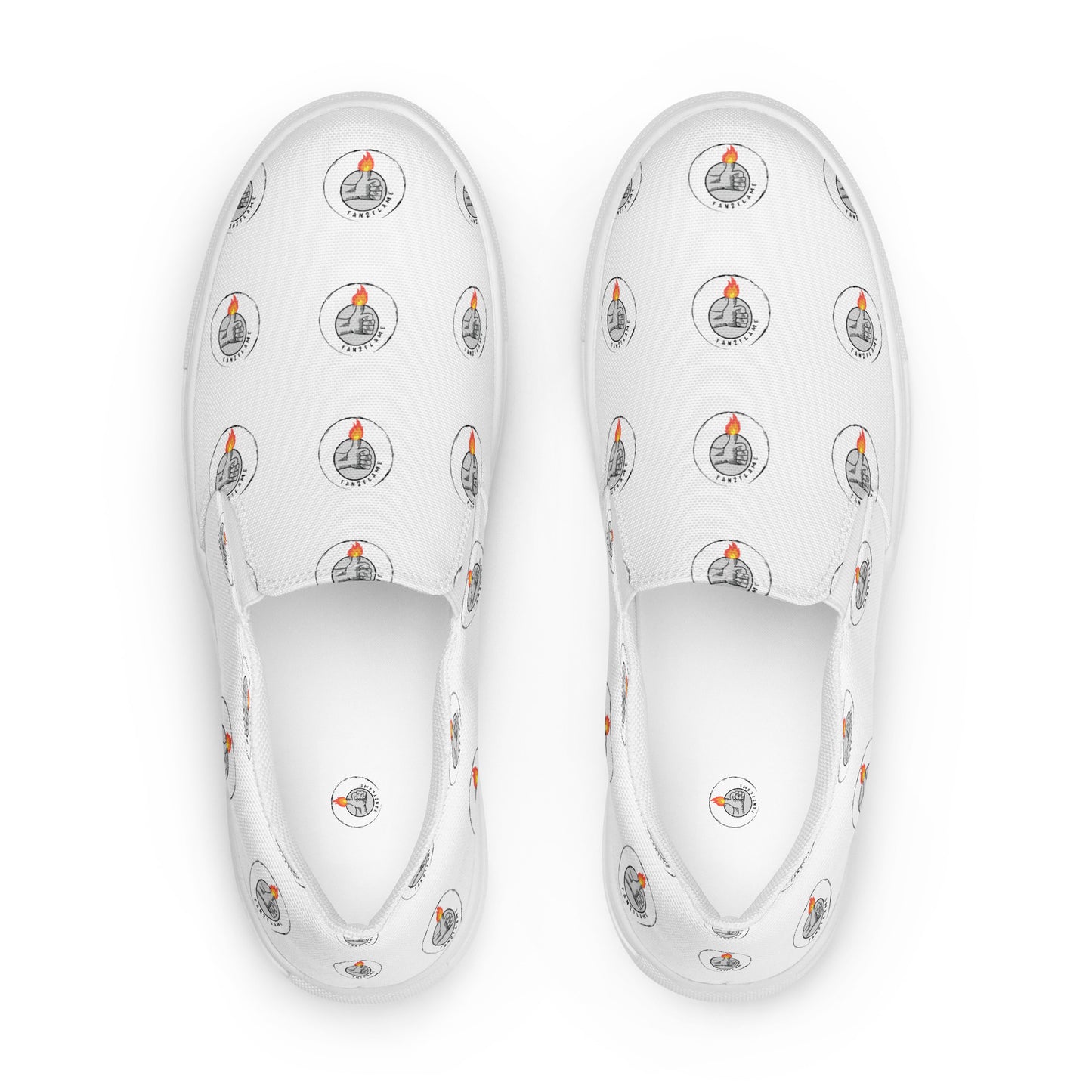 Fan2Flame Print - Women’s slip-on canvas shoes