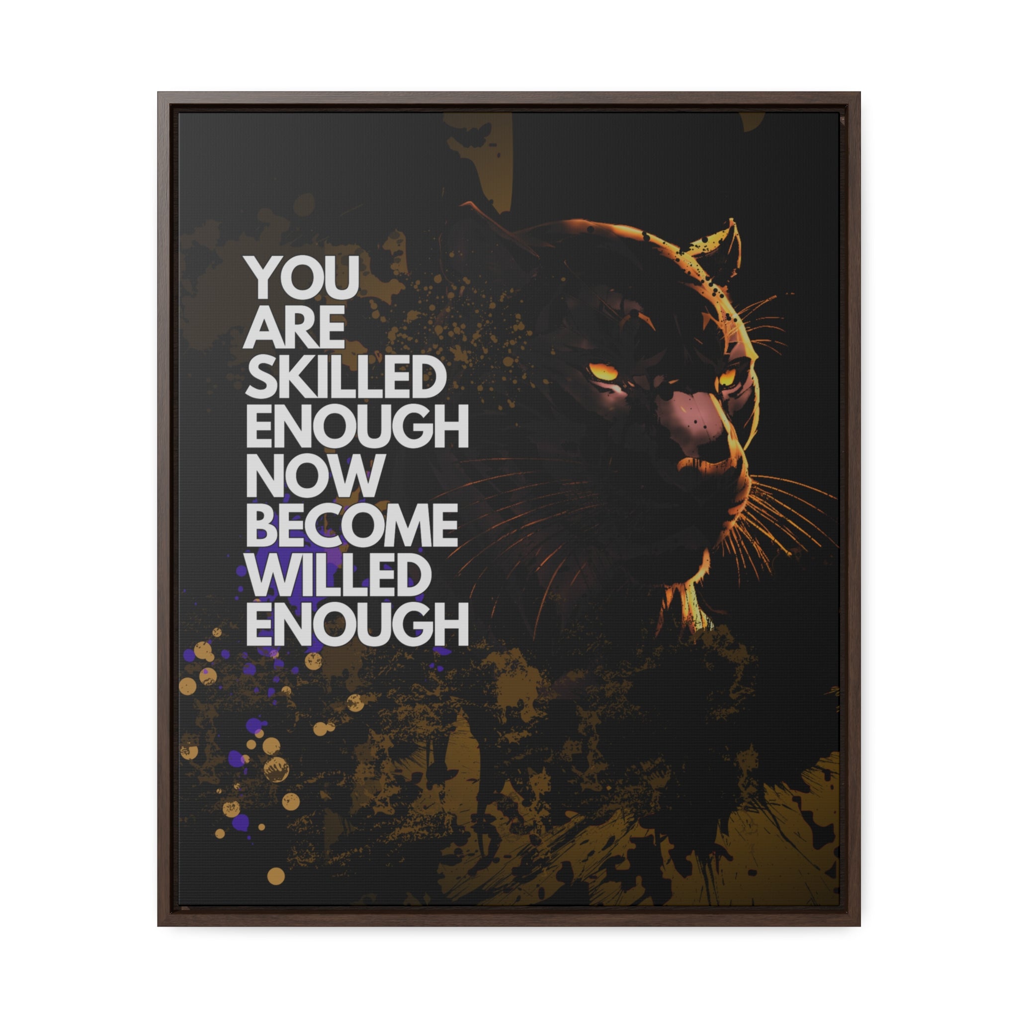 WILLED Motive - Canvas with Vertical Frame