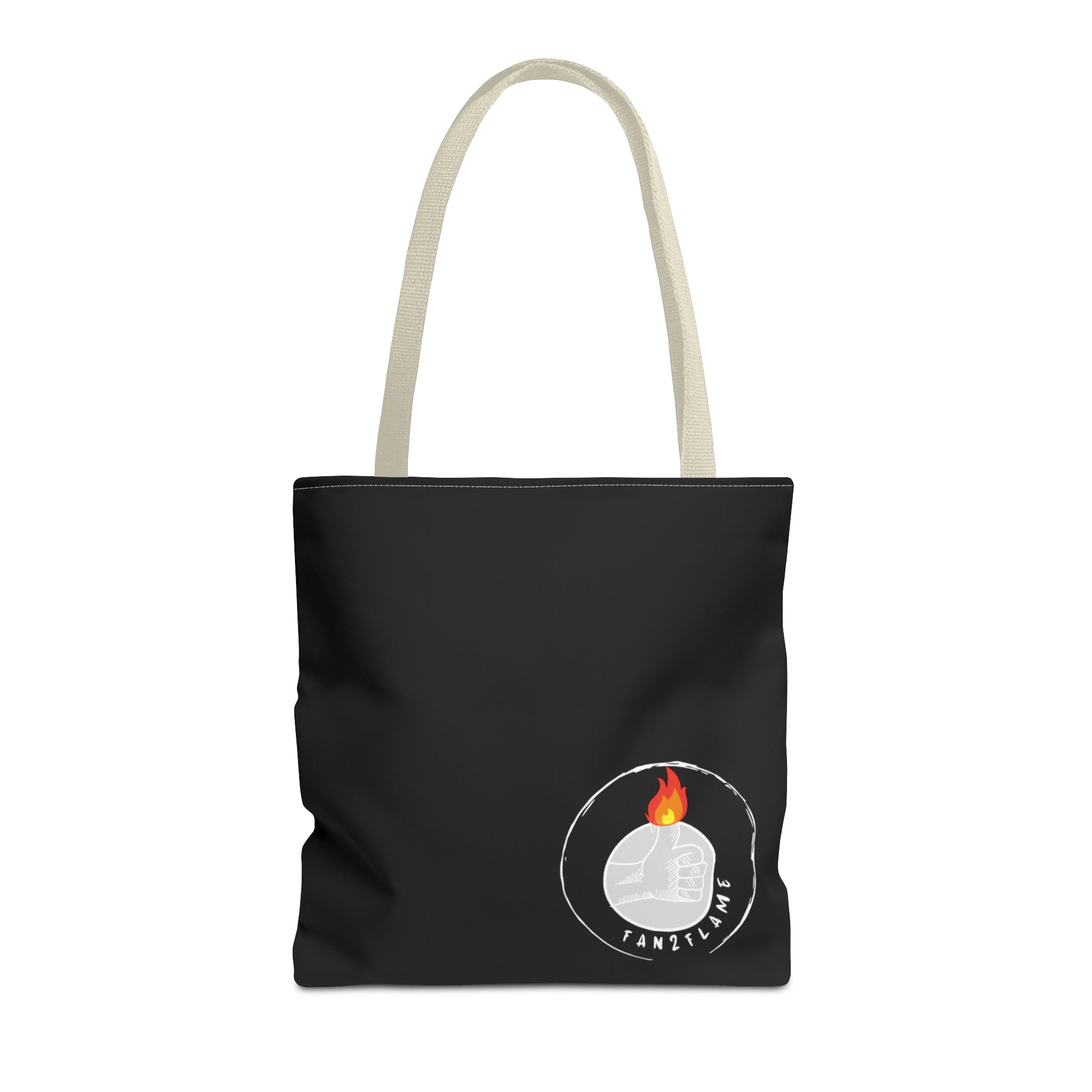 Fan2Flame Black - Tote Bag (AOP)