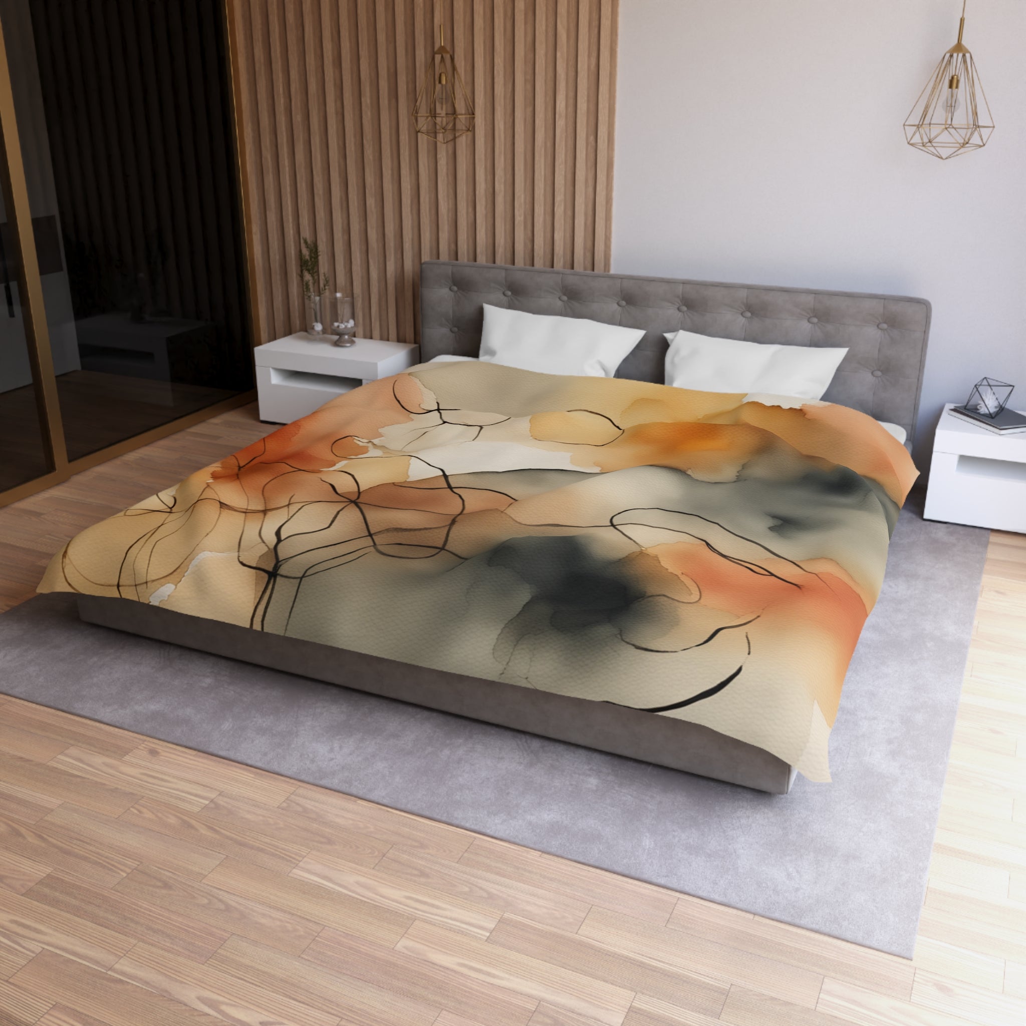 Rainy Day Pascal - Microfiber Duvet Cover