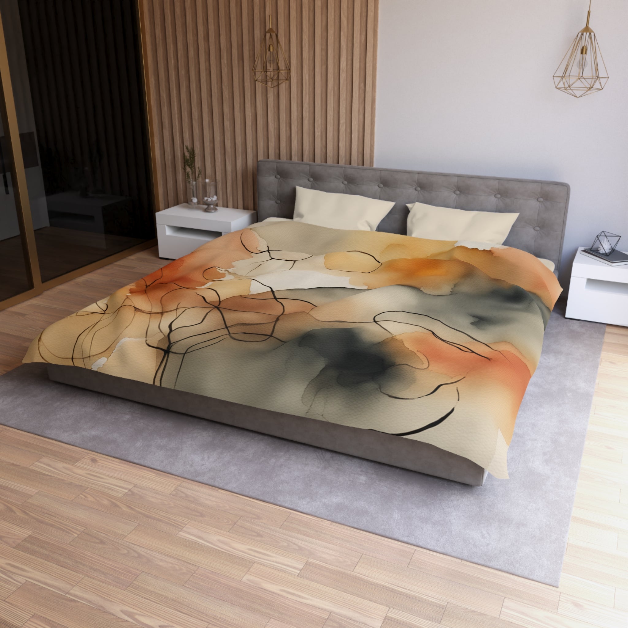 Rainy Day Pascal - Microfiber Duvet Cover