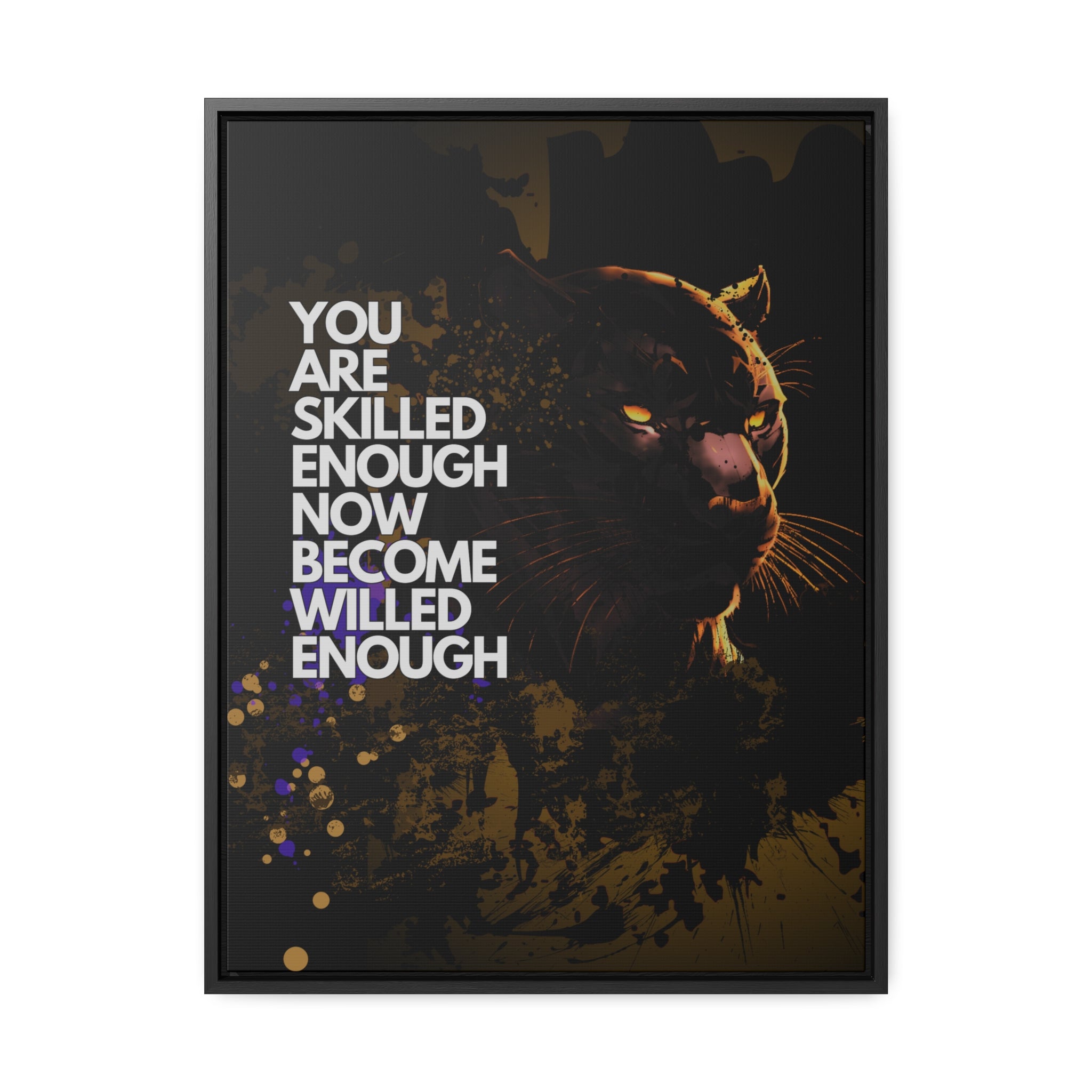 WILLED Motive - Canvas with Vertical Frame